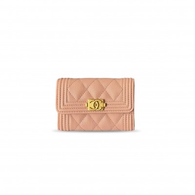 CHANEL BOY FLAP CARD HOLDER A80603 (11*8.5*3cm) 